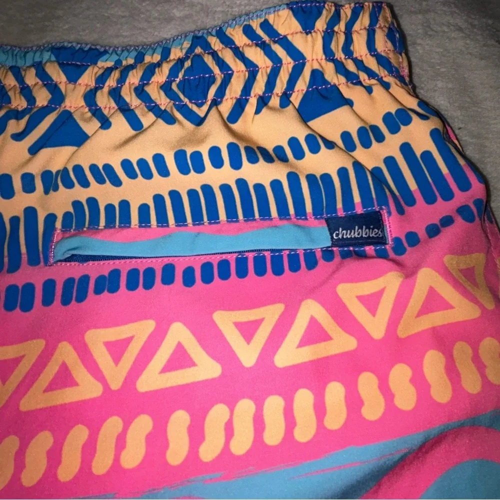 chubbies Pink & Blue High-Waist Shorts - Picture 9 of 9